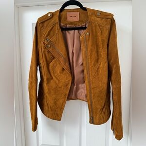 Blank NYC Women's Brown Suede Jacket